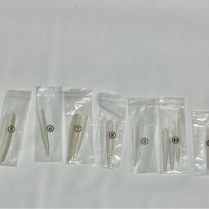 Clear Nail Tip Extensions - Pack of Mixed Sizes